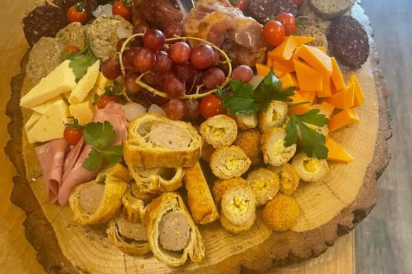 Cheese and charcuterie board served at The Horse and Jockey Bentley