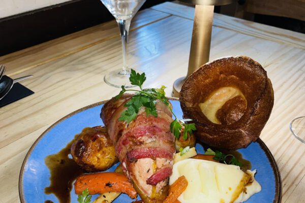 Sunday roast dinner served at The Horse and Jockey Bentley
