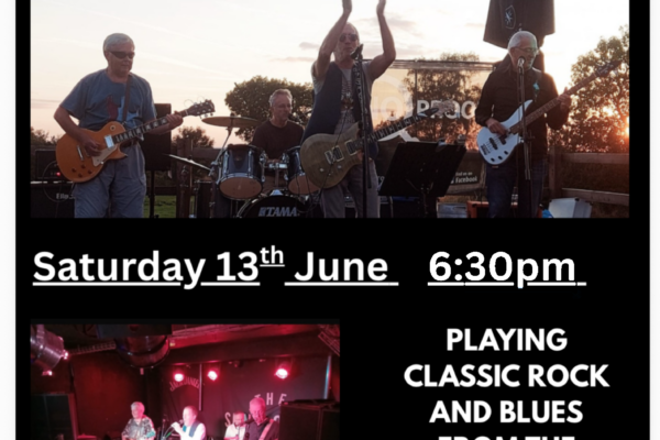 No Proof live music flyer for The Horse and Jockey Bentley on Saturday 13 June at 6:30pm